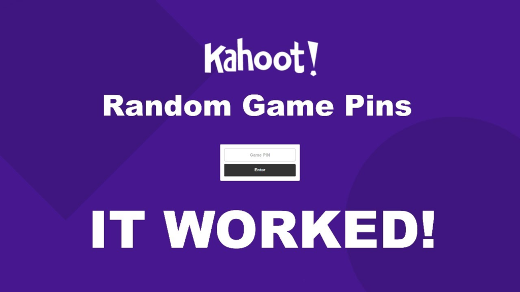 kahoot enter pin